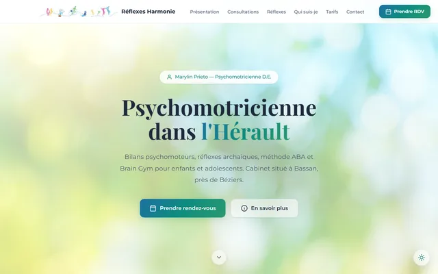 Site web Réflexes Harmonie