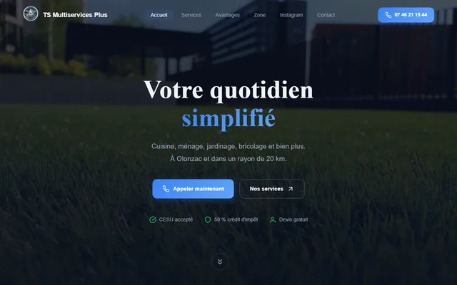 Site web TS Multiservices Plus